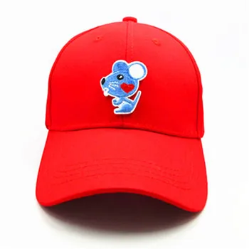 бейзболна шапка с бродерия на мишката и животни, хип-хоп шапка, Регулируеми Шапки за мъже и жени 279
