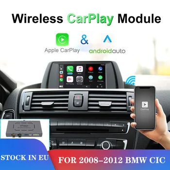 За периода 2008-2012 г. BMW CIC Безжична Apple Carplay модул iOS13 Android Огледалото на Колата Възпроизвеждане на Android Авто кабелна ai box Airplay MP5 Видео