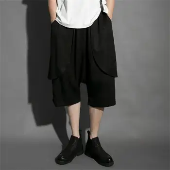 Мъжки летни панталони с еластичен колан Yamamoto wind, панталони с семиточечным колан, свободни ежедневни панталони