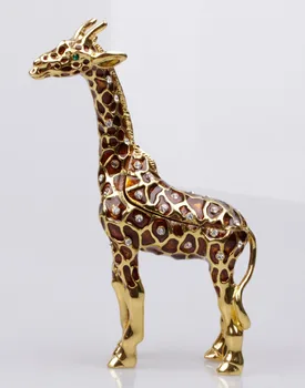 Жираф Кристали Бижута Бижута Са Финансирани Скоростна Стоящ Жираф Кутия На Паметта