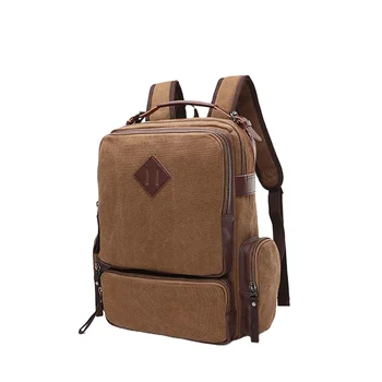 Висококачествена Брандираната Нова Тенденция Многофункционална Мъжки Реколта Холщовая чанта за лаптоп, Мъжки Пътни Чанти, Раница, в ретро стил милитари
