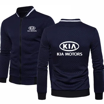 2020 НОВАТА Пролетно Мъжка бейзболна яке за мъже за KIA Motors с Логото на Колата, Висококачествен Памучен Мъжки бейзболна яке, Блузи