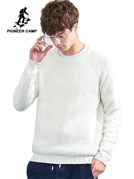 Пионер лагер на новия зимен топъл пуловер мъжки марка дрехи обикновен обикновен пуловер мъжки качествен мек памук жилетка мъжки AMS802302