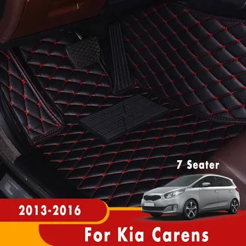 За Kia Carens 2015 2016 2013 2014 (7 места) Автомобилни Постелки и Килими Водоустойчив На Поръчка Автостайлинг Аксесоари За Интериора Седалките
