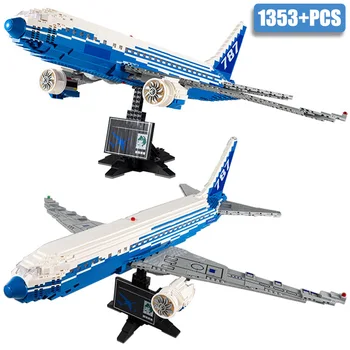 Градски Технически 1353 бр. Модел на Пътнически Самолет Boeing 787 градивните елементи на MOC Самолет Тухли Играчки За Деца И Възрастни Коледни Подаръци
