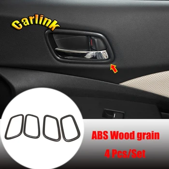 ABS Под дърво За Honda CR-V, CRV 2012 13 14 15 2016 вътрешна врата Купа защитна рамка Капак Тапицерия на Колата Стикер Аксесоари за подреждане