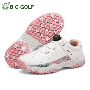 Дамски обувки за голф Дамски Детска Обувки с фиксиран шипом Дамски Водоустойчив Обувки Спортни маратонки