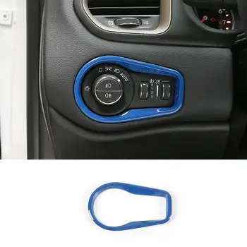 Синя Вътрешна подплата бутона за включване на светлината, за Jeep Renegade 2015-2017