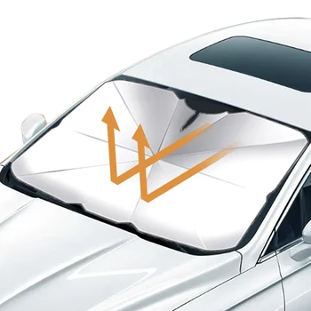 Сенника На Предното стъкло на превозното средство Чадър Лятото Кола Прозорец на сенника Капачка за Защита От Слънцето Кола на Предната Оцветяване Топлоизолационна Плат