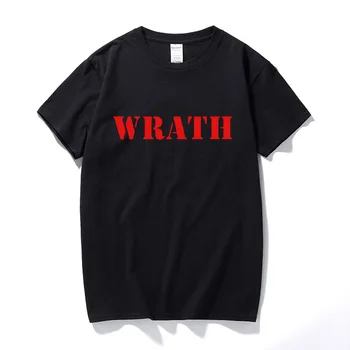 Ограничена Мъжка Тениска WRATH Natural Selection, лятна Черна тениска, Ежедневни тениски с Кръгло Деколте и Къс ръкав, дамски тениска тениска camiseta