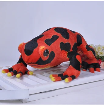 голяма 40 см имитация на червена жаба плюшен играчка кукла за подарък за рожден ден b0339