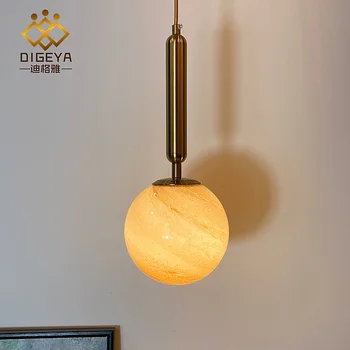 скандинавски led стъклена топка hanglamp маймуна лампа блясък подвесная полилей кухня с трапезария и бар с трапезария и всекидневна