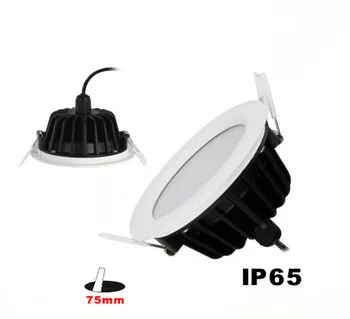 Безплатна доставка на 12 W Водоустойчива IP65 LED-Вградени Led лампа тавана лампа 2800-7000 ДО AC85-265V