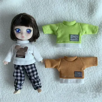 Нов OB11/Gsc Облекло За Кукли 1/12 Bjd Baby Doll Облечи Аксесоари Пуловер Костюм за Тялото на Момичетата да Играят у Дома Играчки