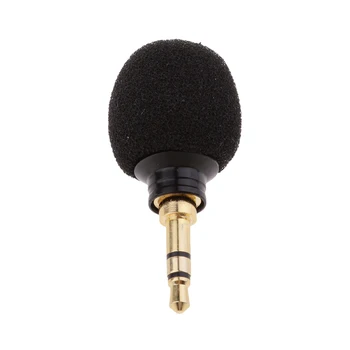 Мини-Кондензаторен Микрофон с Микрофон, 3.5 мм Моно/Стерео/Стандартен Жак За Мобилни Телефони с Усилване За Препрограмиране на глас