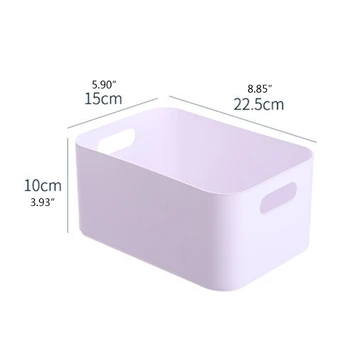 Пластмасови Кутии за съхранение с Дръжки, Малки Кутии за Съхранение в Склада, Кошница-Организаторите за Кухня, Баня, Спалня,