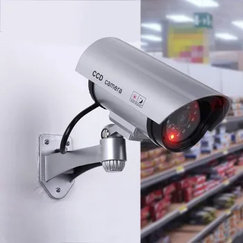 Проследяване на камери, камери, камери за следене на куршум фалшива водоустойчива с фалшива проблескивая в червено LED