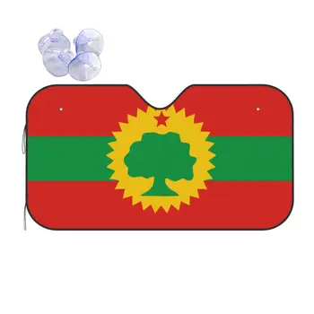 Флаг народ Оромо Oromoo Новост сенника на Предното Стъкло 76x140 см Алуминиево Фолио Козирка Аксесоари Седалките