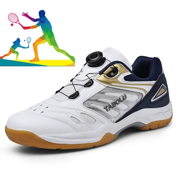 Висококачествени мъжки Тенис спортни маратонки, Нескользящие Младежки футболни Обувки за бадминтон, Удобни волейболни обувки за тенис, Размер 36-45