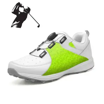 2022 Нова Мъжки обувки за голф с противоскользящими шипове, Обувки за голф, Удобни Дамски Обувки за голфъри, Износоустойчиви пешеходни маратонки