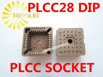 БЕЗПЛАТНА ДОСТАВКА 33ШТ PLCC28 PLCC 28 контакти DIP тип IC Гнездо