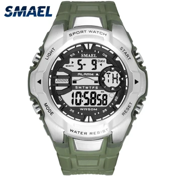 Ръчен Часовник digital Военни SMAEL Cool S Shock Relojes Hombre Дневни Led Часовници за Мъже С Голям Циферблатом1340 Спортни часовници, Водоустойчиви
