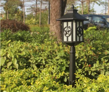 Тревата лампа открит модерен обществен градина led слънчев озеленяване на градина лампа