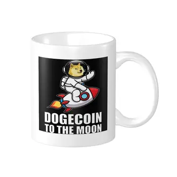 Промо Dogecoin To The Moon Чаши с Анимационни Художествен Принтом, чаши от премиум-клас, ЧАШИ с Принтом, Забавна Новост, Мем Dogecoin, многофункционални чаши