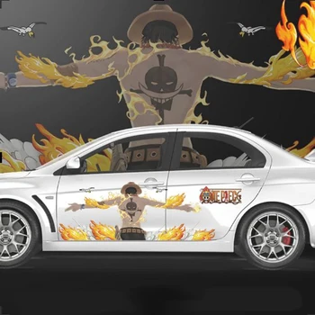 Аниме One Piece - Стикер на прозореца на колата Аниме Стикер Roronoa Niki - Автомобилни Стикери Аниме Винил Странични Автомобилни Авто Vin