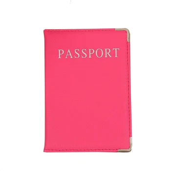 Нова Мода Пътна Корици За Паспорти, Дамски Однотонная Качествена Корици За Паспорти От Изкуствена Кожа, Мултифункционален Калъф За паспорт в чужбина