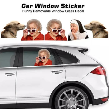 Стикер На Прозореца На Колата На Кралица Елизабет Водоустойчив Забавен Стикер На Прозореца На Колата Украса На Няколко Стилове На Автомобилни Стикери