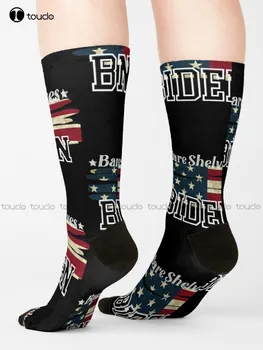 Голи Рафтове Байдън Чорапи, Спортни Чорапи Мода Творчески Отдих Забавни Harajuku Изкуство Абстрактна Живопис С Маслени Бои Чорапи Коледен Подарък