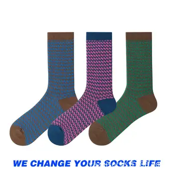 Калъф за дъждосвирци ниша хит сцена дизайнерска серия цилиндър чорапи senior feeling двойна игла двойни памучни чорапи