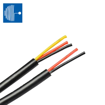 SHENGPAI VDE 5m H03VV-F 70 градуса 300 В черно 2 * 0,75 мм 3 * 0,75 mm гъвкав кабел с изолация от PVC с кръгли Кабели