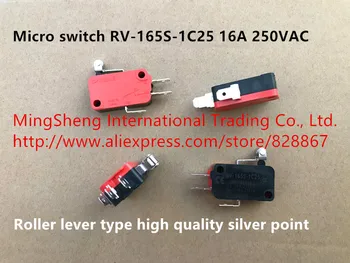 Оригинален нов 100% микропереключатель RV-165S-1C25 16A 250VAC сачмен рычажный тип високо качество на сребърна точка
