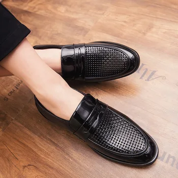 Дизайнерски Мъжки официалната обувки, Мъжки бизнес модельная Обувки с Перфорации тип 