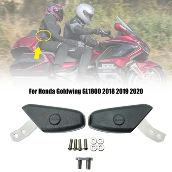 1 Чифт Черни Мотоциклетни Задните Места и Подлакътници За HONDA Goldwing 1800 GL1800 F6C 2018 2019 2020 Модели