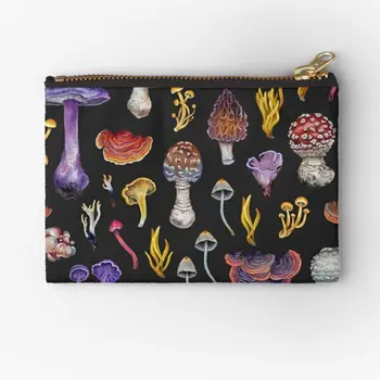 Fungi Joy Чанта С Цип Мъжки Чорапи Чисти Гащи За Съхранение Опаковка Портфейл Дамски Малка Монета Чанта За Ключове Бельо Джобни Пари