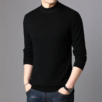 MRMT 2022 Маркова Новост За Мъже Жилетка Модерен Ежедневното Мода Корейски Стил Fit Младите Средна Възраст Пуловер За Мъжки Пуловер с Яка-часова