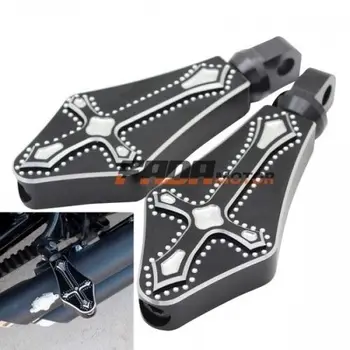 Степенка за краката Peg Footrest Dark Cross CNC Алуминий за Harley Sportster XL883 XL1200 07 +