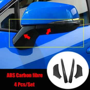 Автомобилно Огледало за Обратно виждане Декоративна Лента Капак ABS Пластмаса Покритие във формата На Миди Автомобилен Стайлинг 4 бр. за Toyota RAV4 2019 2020 Аксесоари