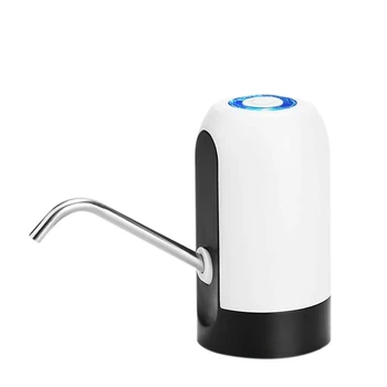 Качествен Помпа За Бутилка С Вода, USB Зареждане Автоматично Помпа За Питейна Вода Преносими Електрически Диспенсер За Вода Превключвател и Бутилка С Вода