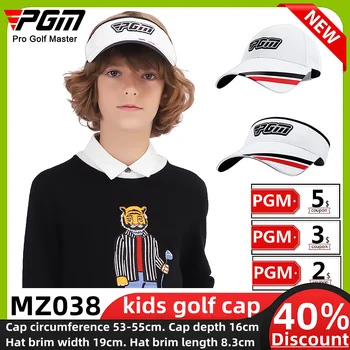Детска бейзболна шапка за голф, ефективна защита от слънцето, влагоотводящая, впитывающая пот, не душная бейзболна шапка за момчета, дишаща мрежа/Без връх