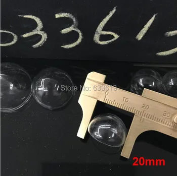 50 броя 20 мм, с полукръгла стъклен глобус балон Чар Аптекарский стъклен купол бутилка медальон флакон висулка ръчно изработени бижута