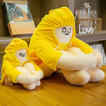 2021 Творчески Жълт Банан Човек Плюшени Играчки WOONGJANG Кукли Корея Популярното Аниме Умиротворяющие Кукли Подаръци за Рожден Ден за Децата Baby