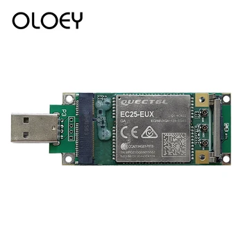 Адаптер заплата за развитие miniPCIe към USB Ddevelopment с слот за СИМ карта + модул Quectel EC25-EUX Mini PCIE 4G интернет на нещата