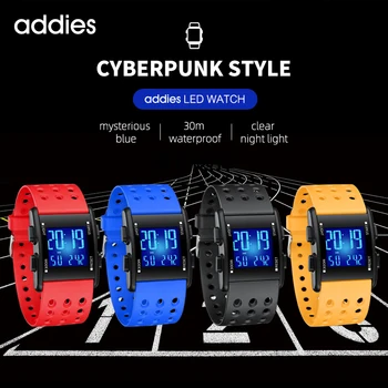 ADDIES Улични Спортни часовници за мъже, Модерни Електронни Цифрови Светлинен часовник, Led дисплей, Мъжки часовник с Аларма, Хронограф