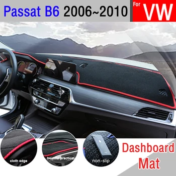 За Volkswagen VW Passat B6 2006 ~ 2010 3C Противоскользящий Мат, Тампон върху таблото, Козирка, Подложка, Аксесоари за мокети 2007 2008 2009