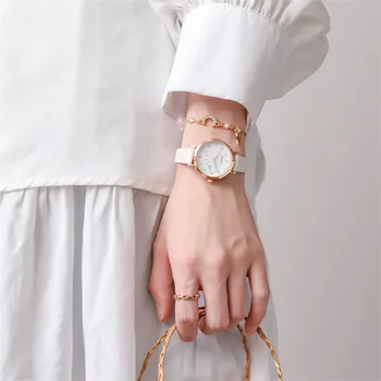 Модни Прости Ръчни Часовници с Циферблат от Картун 