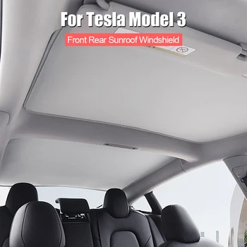 Щори На покрива Оцветяване на Окото със Стъклен Покрив и сенника Обновяване на Слънчеви Очила За Tesla, Модел 3 2019-2022 Предно Задния Люк на Предното Стъкло